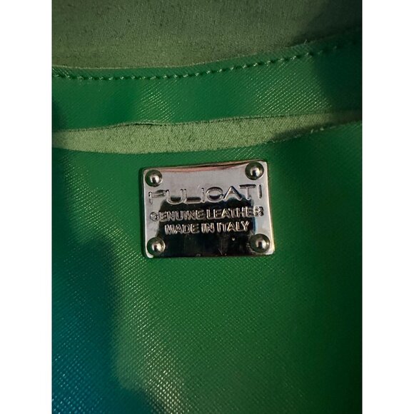 Pulicati Leather Tote green bag - Picture 7 of 15